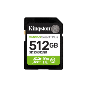 MEM SD KINGSTON 512GB SDS3/512GB 150 CANVAS SELECT PLUS CLASS 10